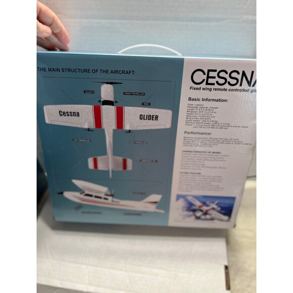 Cessna glider remote controlled plane new in box - Picture 2 of 2